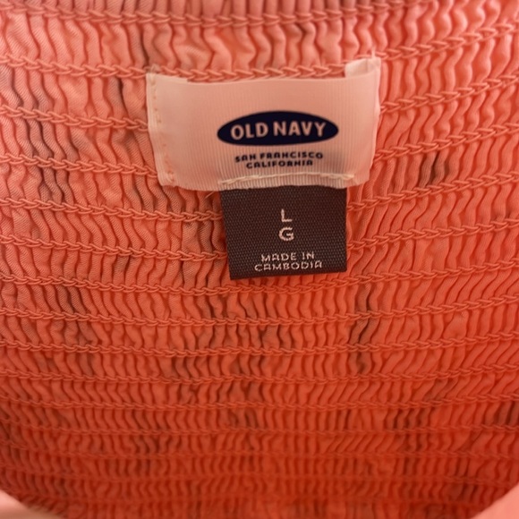 Old Navy Pink Smocked Dress - Picture 3 of 3